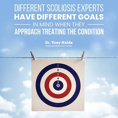 different scoliosis experts have different goals small different scoliosis experts have different goals small