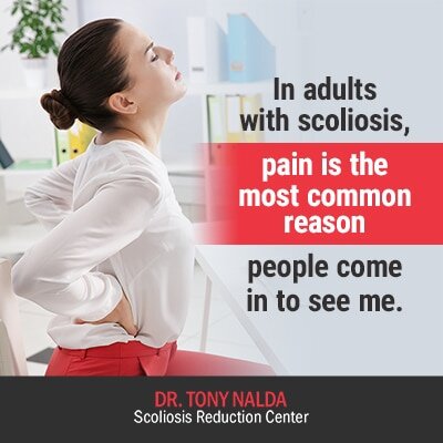 in adults with scoliosis pain