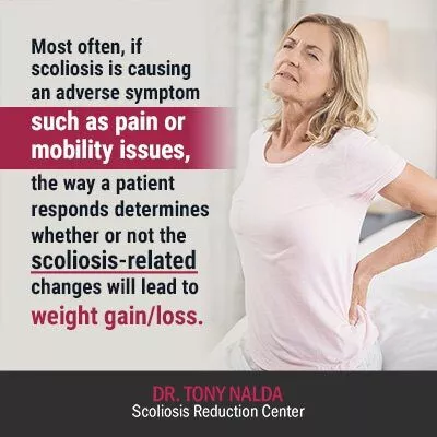 most often if scoliosis is causing 400 most often if scoliosis is causing