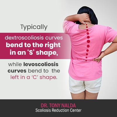 typically dextroscoliosis curves bend 400