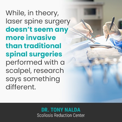 While in theory laser spine 