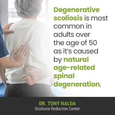 Degenerative scoliosis is most common 400