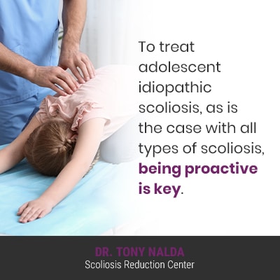 To treat adolescent idiopathic 400 To treat adolescent idiopathic 400