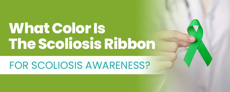 what color is the scoliosis ribbon