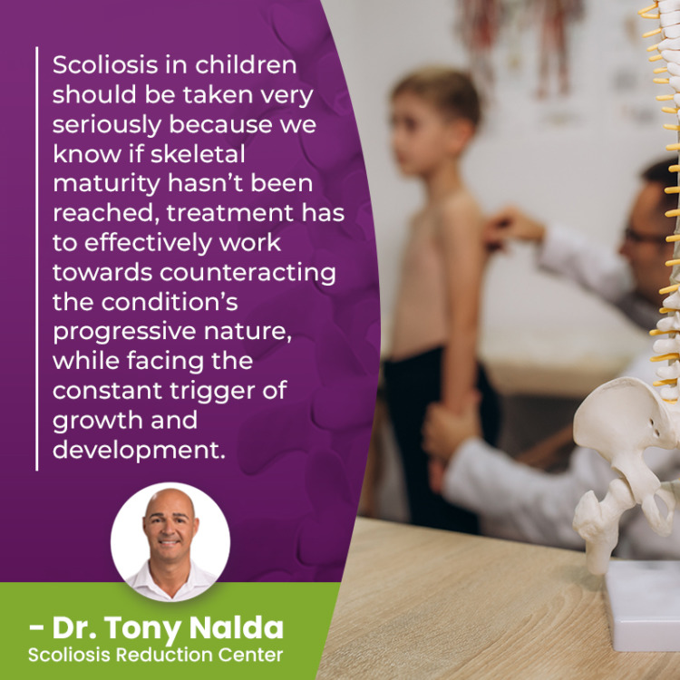 scoliosis in children should be