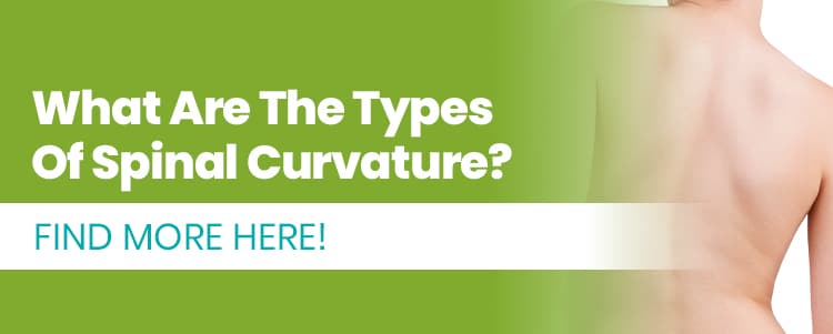 What are the types of spinal curvature