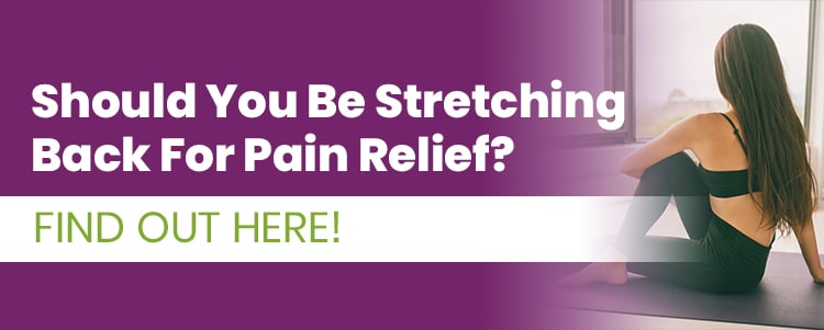 stretching back for pain relief