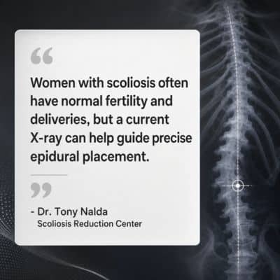 Scoliosis patients have similar fertility 400 A visual representation of the quote from the text starting with “Scoliosis patients have similar fertility"