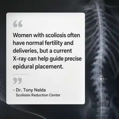 Scoliosis patients have similar fertility 400 A visual representation of the quote from the text starting with “Scoliosis patients have similar fertility"