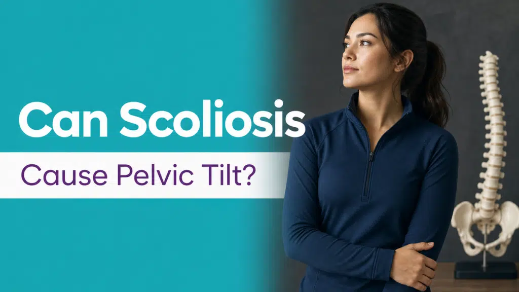 A featured image post for the blog titled: “Can Scoliosis Cause Pelvic Tilt"