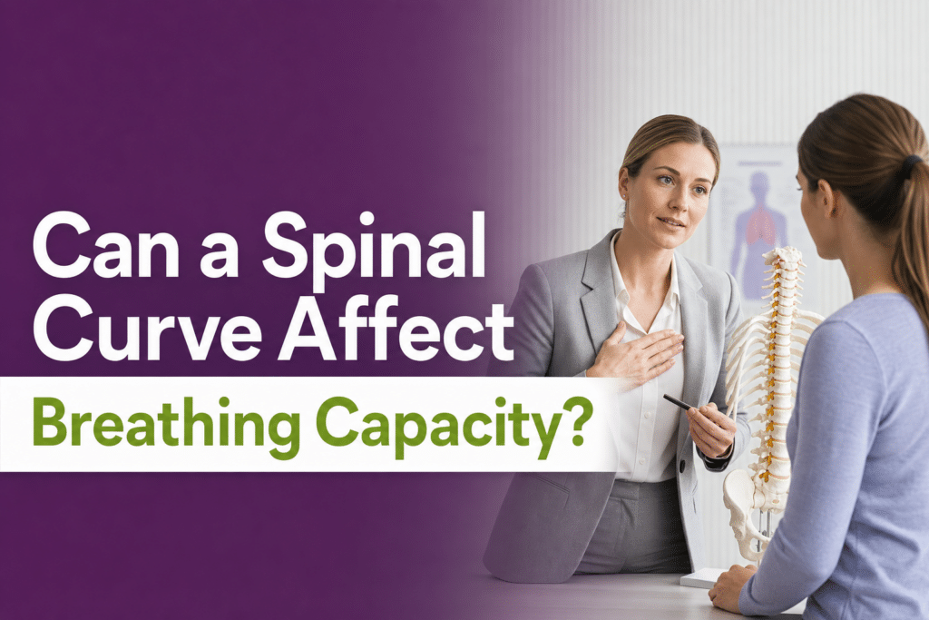 A featured image post for the blog titled: “Can a Spinal Curve Affect Breathing Capacity"