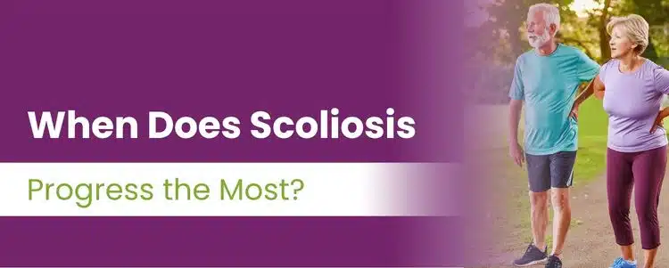 A featured image post for the blog titled: “When Does Scoliosis Progress the Most"
