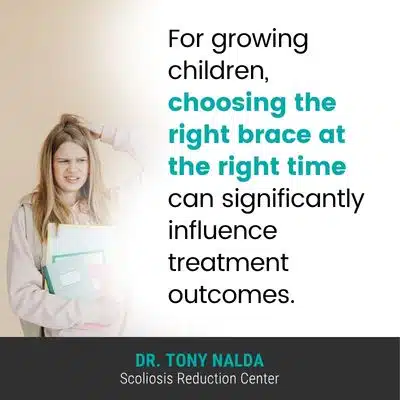 A visual representation of the quote from the text starting with “For growing children, choosing the right"